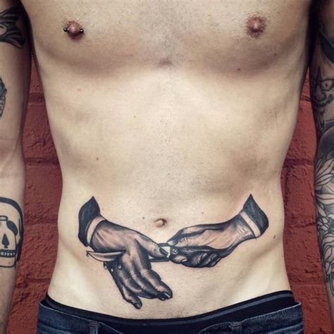 tatuagem no pé da barriga|140 magníficas tatuagens na barriga (homens e。